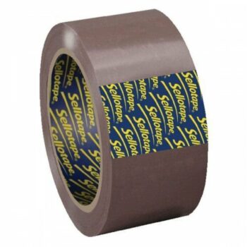 Sellotape Buff Parcel Plus Tape 50mmx66m 1445172 [Pack 6] | Extra strong, extra thick and extra sticky packaging tape | Fusion Office UK