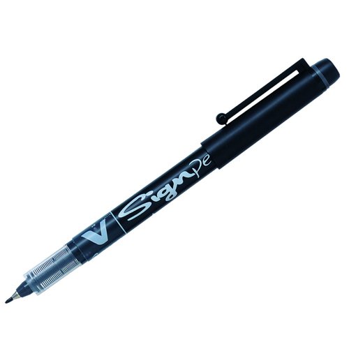 Pilot Black V-Sign Pens (12 Pack) SWVSP01