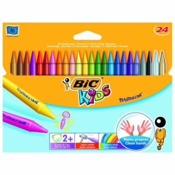 Bic Kids Kid Couleur Felt Tip Colouring Pens - Assorted Colours, Cardboard  Wallet of 12