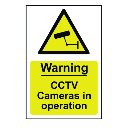 Warning CCTV Cameras In Operation Sign 200x300mm Self Adhesive PVC 1311 ...