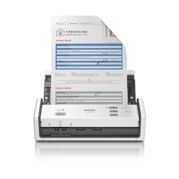 Brother ADS-1300 Compact Portable Document Scanner ADS1300ZU1 | Make document scanning simple with the ADS-1300 compact, portable document scanner